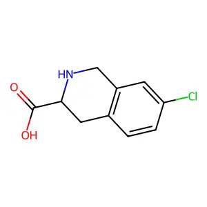 (3R)-7-chloro-1,2,3,4-tetrahydroisoquinoline-3-carboxylic acid structure