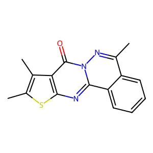 5,9,10-trimethyl-8H-thieno[2',3':4,5]pyrimido[2,1-a]phthalazin-8-one structure