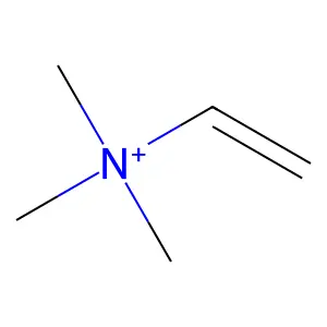 N,N,N-Trimethylethenaminium structure