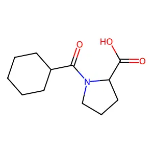 1-(Cyclohexylcarbonyl)-D-proline structure