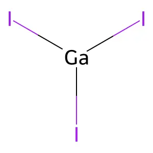 Gallium iodide (GaI3) structure