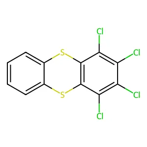 1,2,3,4-Tetrachlorothianthrene structure