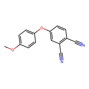 1,2-Benzenedicarbonitrile, 4-(4-methoxyphenoxy)- structure