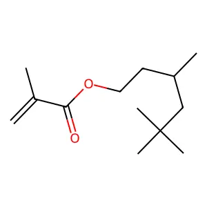 2-Propenoic acid, 2-methyl-, 3,5,5-trimethylhexyl ester structure