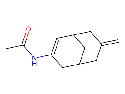 N-(7-methylidene-3-bicyclo[3.3.1]non-3-enyl)acetamide structure