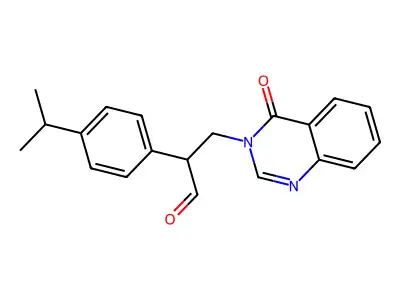 4(3H)-Quinazolinone, 3-(2-(4-(1-methylethyl)phenyl)-3-oxopropyl)- structure