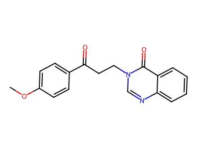 4(3H)-Quinazolinone, 3-(3-(4-methoxyphenyl)-3-oxopropyl)- structure