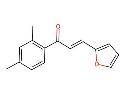 (2E)-1-(2,4-Dimethylphenyl)-3-(furan-2-yl)prop-2-en-1-one structure