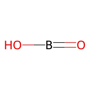 Boric acid (HBO2) structure