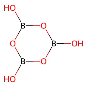 Trihydroxy boroxine structure