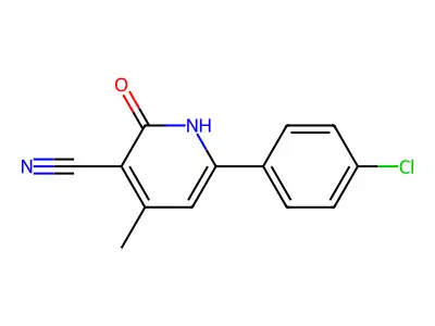 6-(4-Chlorophenyl)-4-methyl-2-oxo-1,2-dihydro-3-pyridinecarbonitrile structure