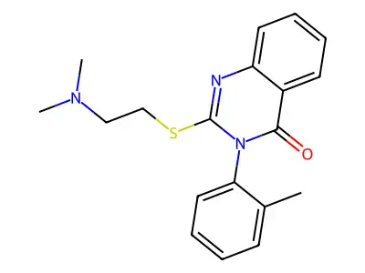 4(3H)-Quinazolinone, 2-((2-(dimethylamino)ethyl)thio)-3-(2-methylphenyl)- structure