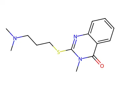 4(3H)-Quinazolinone, 2-((3-(dimethylamino)propyl)thio)-3-methyl- structure