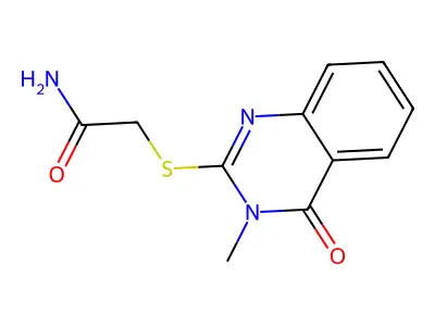 2-[(3-Methyl-4-oxo-3,4-dihydroquinazolin-2-yl)sulfanyl]acetamide structure