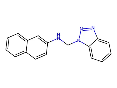 Benzotriazol-1-ylmethyl-naphthalen-2-YL-amine structure