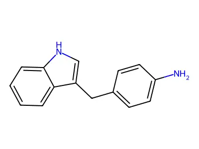 Benzenamine, 4-(1H-indol-3-ylmethyl)- structure
