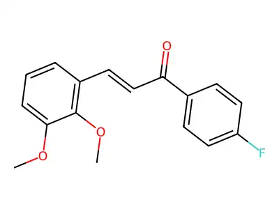 3-(2,3-Dimethoxyphenyl)-1-(4-fluorophenyl)prop-2-en-1-one structure