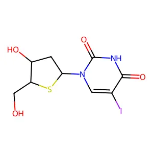 2'-Deoxy-5-iodo-4'-thiouridine structure