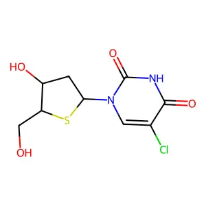 5-Chloro-2'-deoxy-4'-thiouridine structure