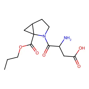 Aspartyl-2,3-methanoproline propyl ester structure