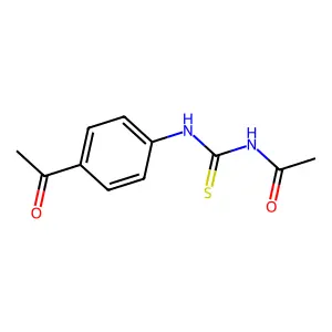 3-Acetyl-1-(4-acetylphenyl)thiourea structure