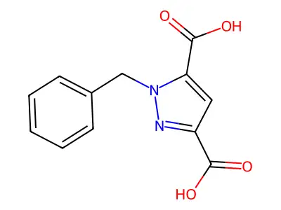1-Benzyl-1H-pyrazole-3,5-dicarboxylic acid structure