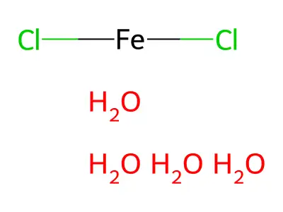 Iron(2+);dichloride;tetrahydrate structure