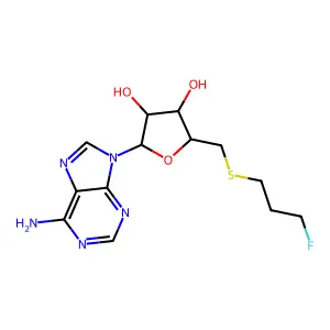 5'-Deoxy-5'-((2-monofluoroethyl)thio)adenosine structure