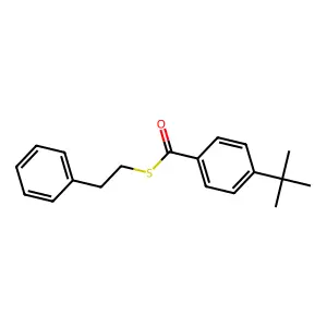 S-(2-phenylethyl) 4-tert-butylbenzenecarbothioate structure
