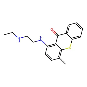 9H-Thioxanthen-9-one, 1-((2-(ethylamino)ethyl)amino)-4-methyl- structure