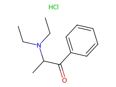 Diethylpropion Hydrochloride structure