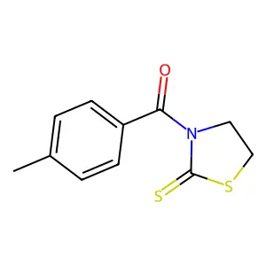 3-(4-Methylbenzoyl)-1,3-thiazolidine-2-thione structure
