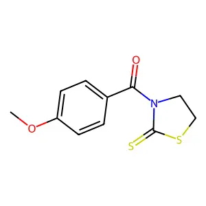3-(4-Methoxybenzoyl)-1,3-thiazolidine-2-thione structure