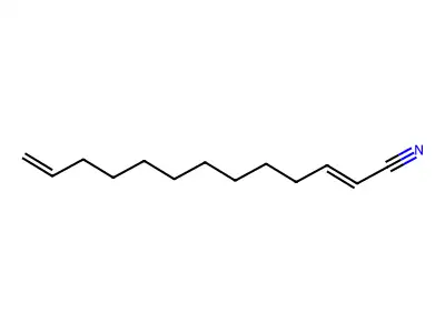 Trideca-2,12-dienenitrile structure