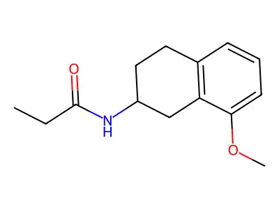 8-Methoxy-2-propionamidotetralin structure