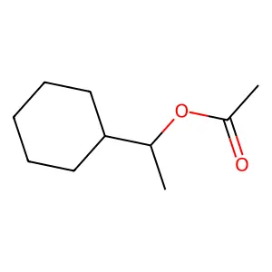 Cyclohexylmethylcarbinyl acetate structure