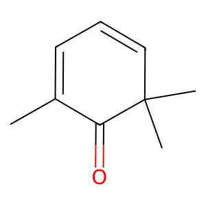 2,6,6-Trimethyl-2,4-cyclohexadien-1-one structure