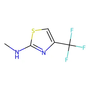 N-methyl-4-(trifluoromethyl)-1,3-thiazol-2-amine structure