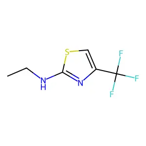 N-ethyl-4-(trifluoromethyl)-1,3-thiazol-2-amine structure