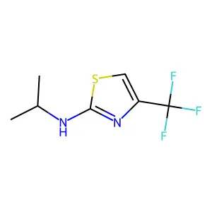 N-propan-2-yl-4-(trifluoromethyl)-1,3-thiazol-2-amine structure