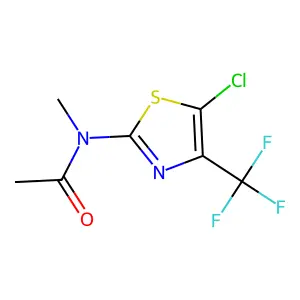 N-(5-Chloro-4-(trifluoromethyl)-1,3-thiazol-2-yl)-N-(trideuteriomethyl)acetamide structure