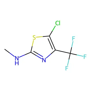 5-Chloro-N-(trideuteriomethyl)-4-(trifluoromethyl)-1,3-thiazol-2-amine structure