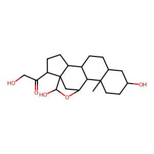 Tetrahydroaldosterone structure