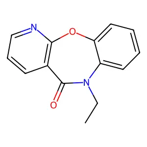 6-Ethyl-pyrido(2,3-b)(1,5)benzoxazepin-5(6H)-one structure