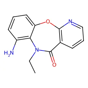 7-Amino-6-ethyl-pyrido(2,3-b)(1,5)benzoxazepin-5(6H)-one structure