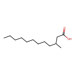 Dodecanoic acid, 3-methyl- structure