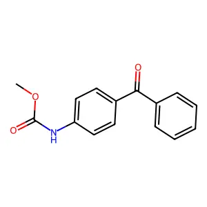 Methyl N-(4-benzoylphenyl)carbamate structure