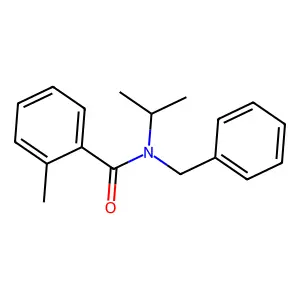 N-benzyl-2-methyl-N-propan-2-ylbenzamide structure