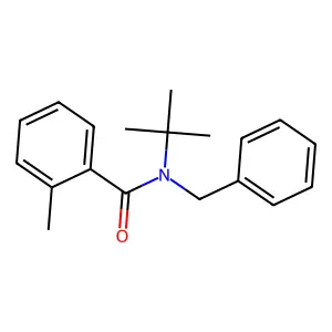 N-benzyl-N-tert-butyl-2-methylbenzamide structure