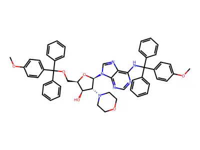 2'Morph-5',N6(4MeOTrityl)dA structure
